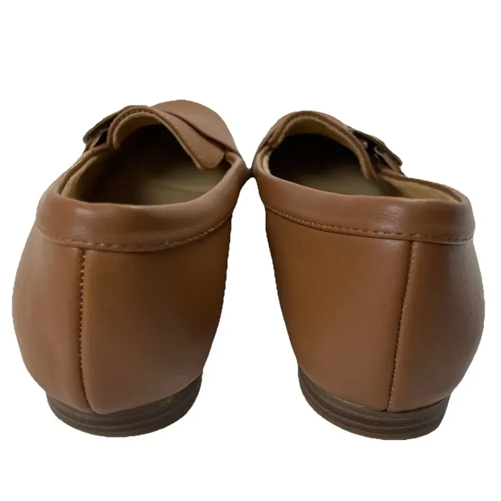 NATURALIZER Women’s Loafer Kayden Moc English Tea 9M Tan/Brown Slip On